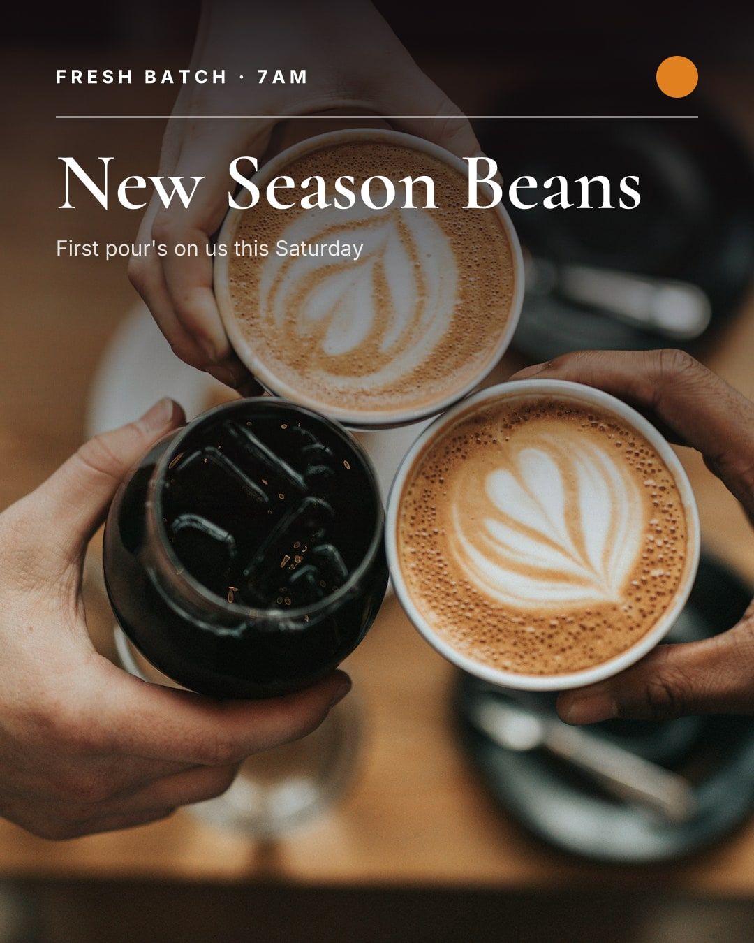 An Instagram post made with Vyral for a café