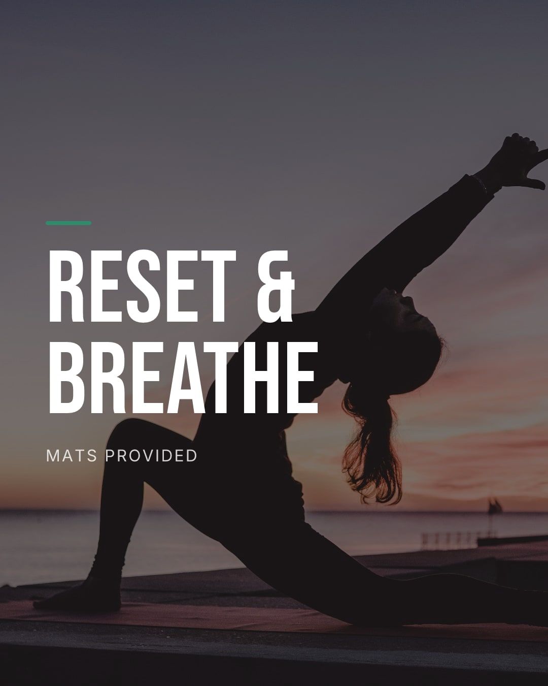 An Instagram post made with Vyral for a yoga studio
